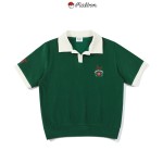 malbon 3종 여성 골프 투톤 카라 티셔츠